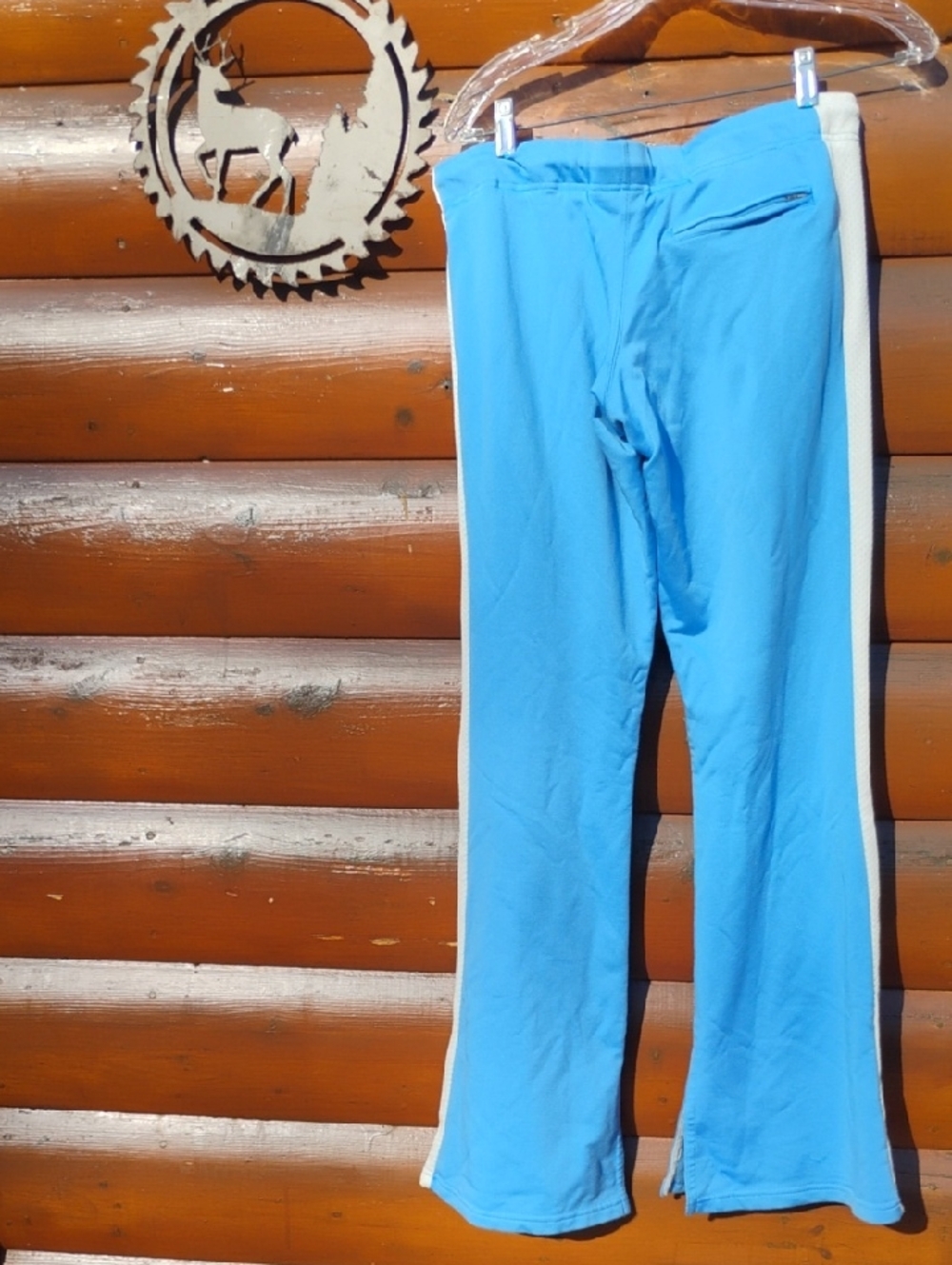 2 Piece Tracksuit Blue/White Hoodie STEVE & BARRY’s  EPLVC Mesh Side of Legs - Picture 3 of 13
